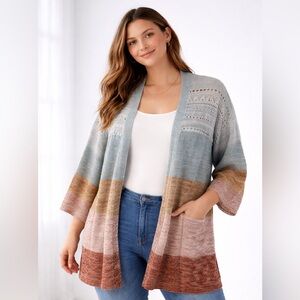 💕3/$25💕 Maurices Ombre Knit Cardigan